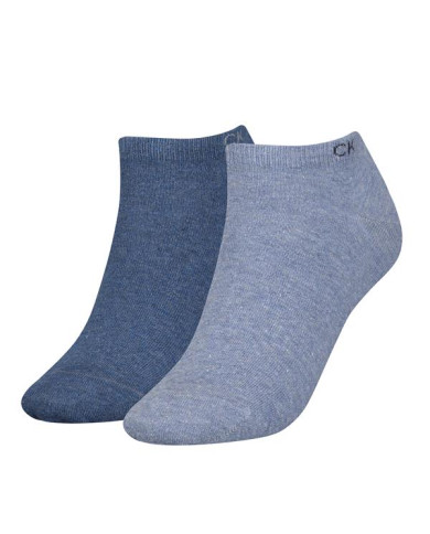 Skarpetki damskie Calvin Klein CK WOMEN SNEAKER 2P 701218772003 Niebieskie - Sklep online Mastersport
