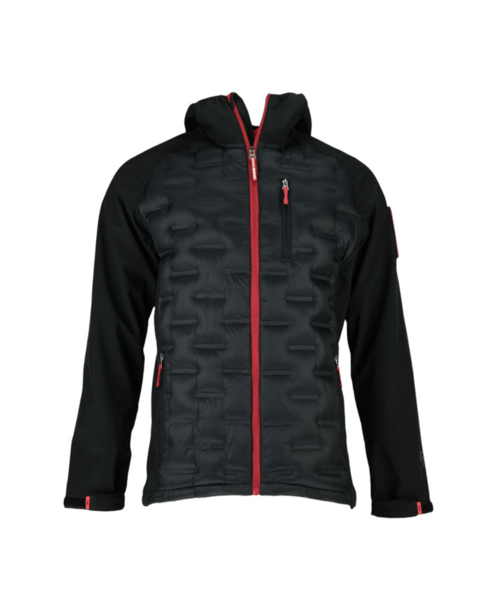 Kurtka męska Monotox HYBRIDO BLACK / RED MX23100 Czerwona - Sklep online Mastersport