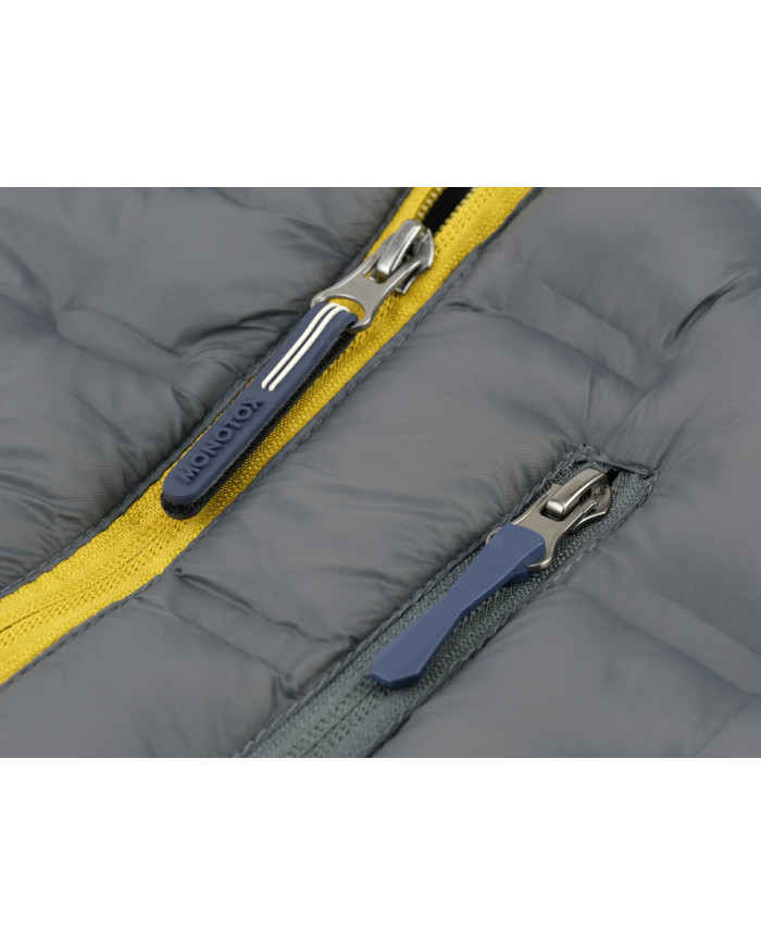 Kurtka męska Monotox HYBRIDO GRAPHITE BLACK / YELLOW MX23103 Szara - Sklep online Mastersport