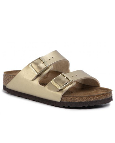 Klapki damskie Birkenstock ARIZONA BF NARROW 1016111 Złote - Sklep online Mastersport