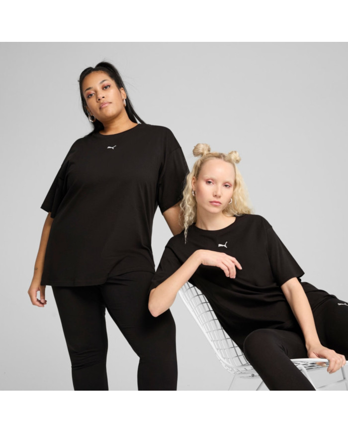 Koszulka damska Puma ESS RELAXED TEE 68497101 Czarna - Sklep online Mastersport