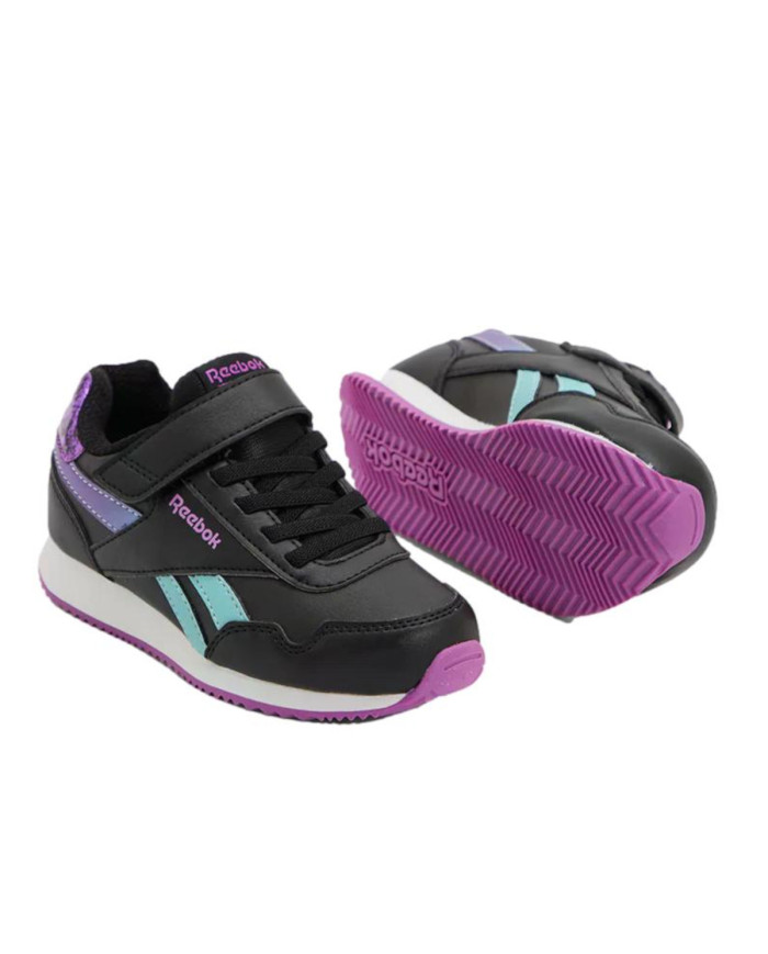 Buty dziecięce Reebok ROYAL JOG 3.0 ELASTIC & TOP STRAP 100211287 Czarne - Sklep online Mastersport