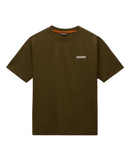 Koszulka męska Napapijri S-SMALL BOX SS DARK OLIVE NP0A88TRG3A Zielona - Sklep online Mastersport