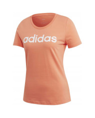 Koszulka damska adidas Performance W LINEAR TEE 1 EI4573 Pomarańczowa - Sklep online Mastersport