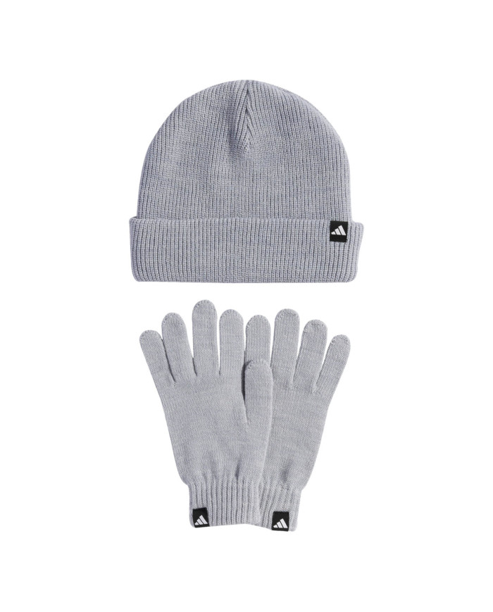 Czapka adidas Performance GLOVE + BEANIE KB7340 Szara - Sklep online Mastersport