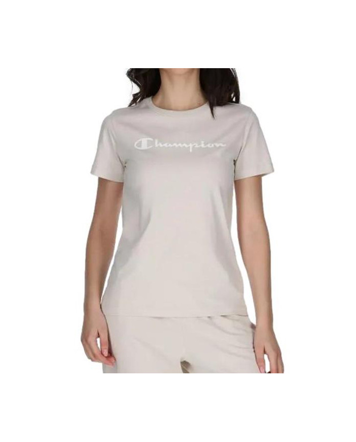 Koszulka damska Champion CREWNECK T-SHIRT 114911MS014 Różowa - Sklep online Mastersport