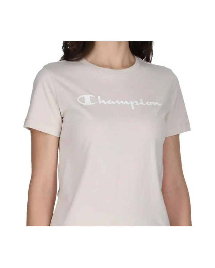 Koszulka damska Champion CREWNECK T-SHIRT 114911MS014 Różowa - Sklep online Mastersport