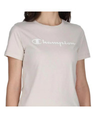 Koszulka damska Champion CREWNECK T-SHIRT 114911MS014 Różowa - Sklep online Mastersport
