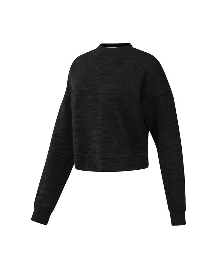 Bluza damska Reebok TE MARBLE CREW DU4912 Czarna - Sklep online Mastersport