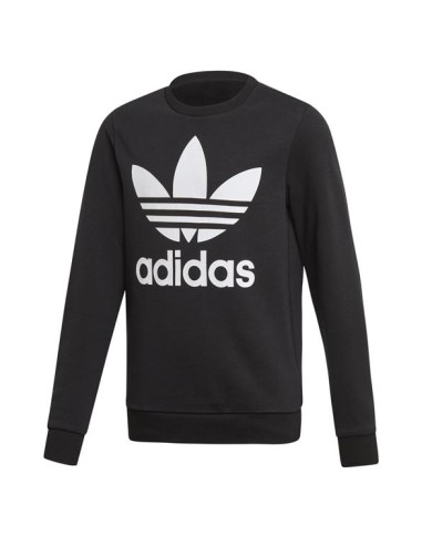 Bluza dziecięca adidas Originals TREFOIL CREW ED7797 Czarna - Sklep online Mastersport