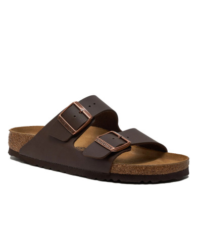 Klapki damskie Birkenstock ARIZONA BF NARROW 0051703 Brązowe - Sklep online Mastersport