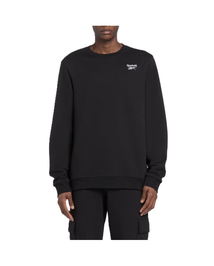 Bluza męska Reebok IDENTITY SMALL LOGO FLEECE CREW 100202864 Czarna - Sklep online Mastersport