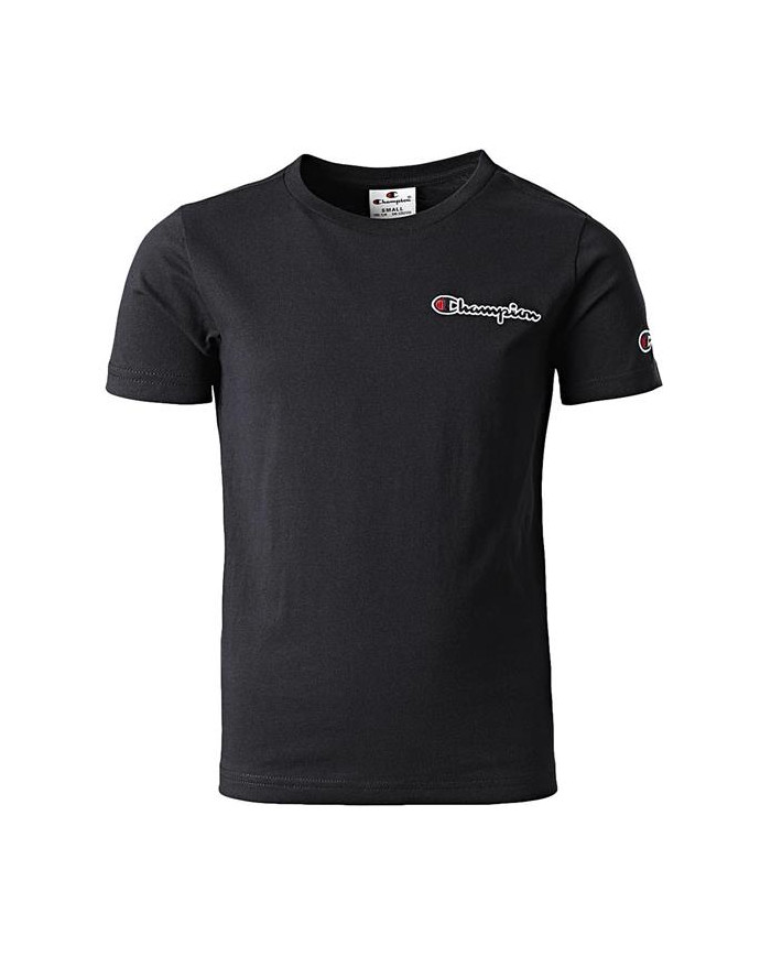 Koszulka dziecięca Champion CREWNECK T-SHIRT 305955KK001 Czarna - Sklep online Mastersport