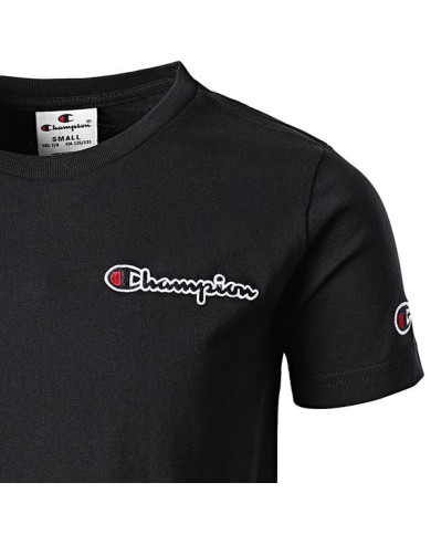 Koszulka dziecięca Champion CREWNECK T-SHIRT 305955KK001 Czarna - Sklep online Mastersport
