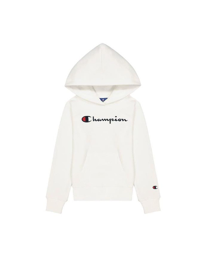 Bluza dziecięca Champion HOODED SWEATSHIRT 404330WW001 Biała - Sklep online Mastersport