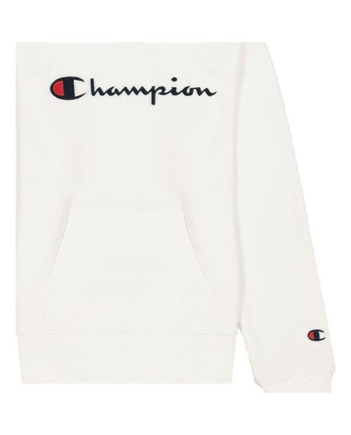 Bluza dziecięca Champion HOODED SWEATSHIRT 404330WW001 Biała - Sklep online Mastersport