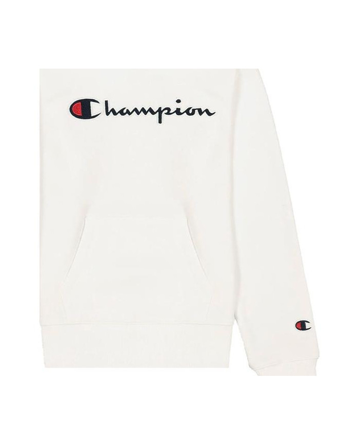 Bluza dziecięca Champion HOODED SWEATSHIRT 404330WW001 Biała - Sklep online Mastersport