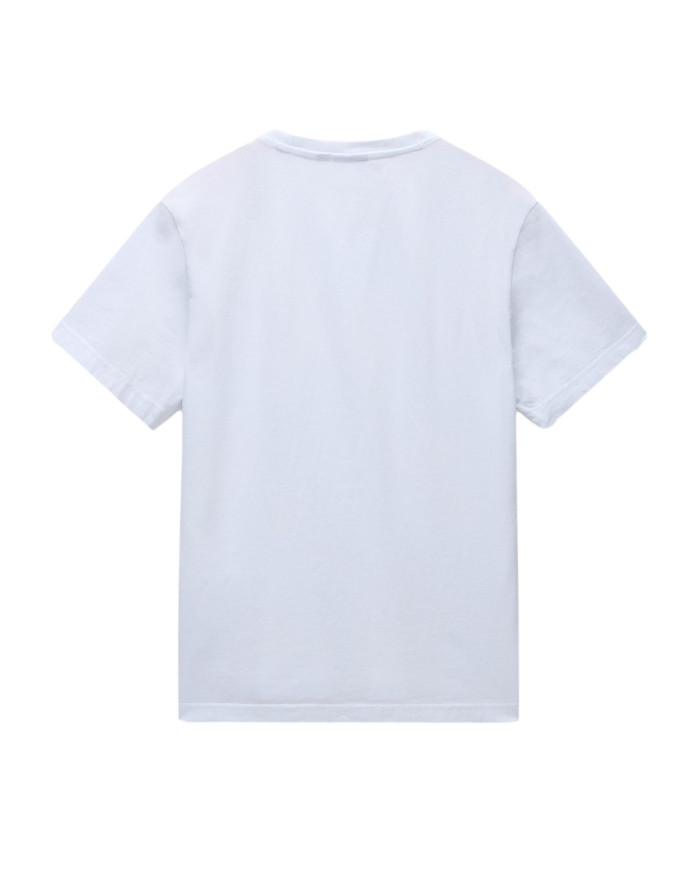 Koszulka męska Napapijri S-KASBA BRIGHTWHITE NP0A4HQQ002 Biała - Sklep online Mastersport