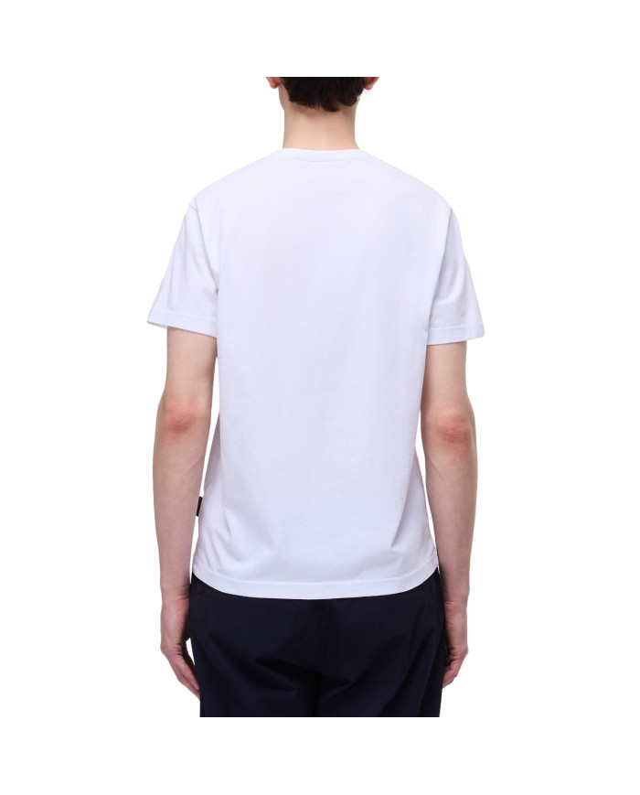 Koszulka męska Napapijri S-KASBA BRIGHTWHITE NP0A4HQQ002 Biała - Sklep online Mastersport