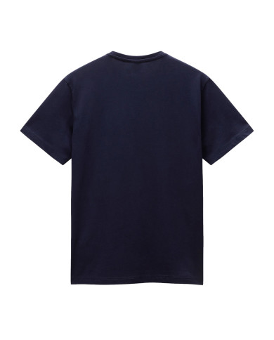 Koszulka męska Napapijri S-KASBA BLU MARINE NP0A4HQQ176 Granatowa - Sklep online Mastersport