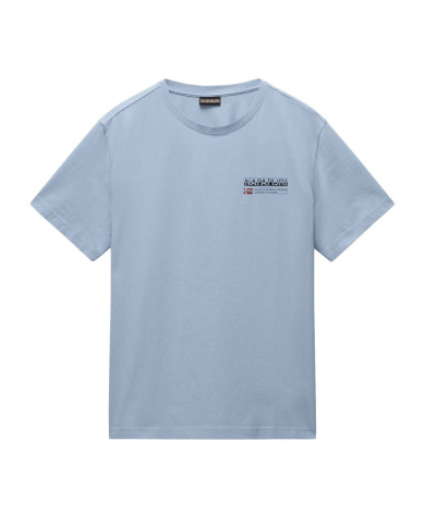 Koszulka męska Napapijri S-KASBA SHARK SKIN NP0A4HQQHCB Szara - Sklep online Mastersport