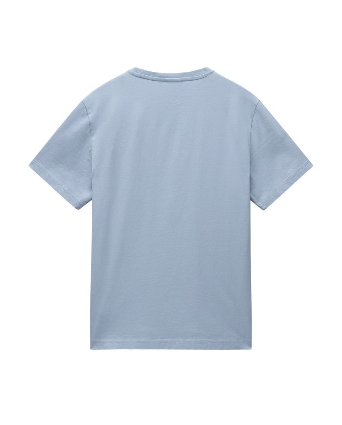 Koszulka męska Napapijri S-KASBA SHARK SKIN NP0A4HQQHCB Szara - Sklep online Mastersport