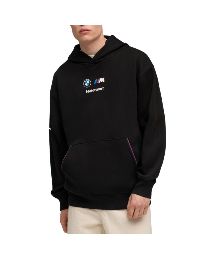 Bluza męska Puma BMW ESS+ HOODIE FLEECE 63304701 Czarna - Sklep online Mastersport