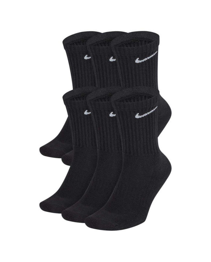 Skarpetki męskie Nike EVERYDAY LONG CUSH 6PACK SX7666010 Czarne - Sklep online Mastersport