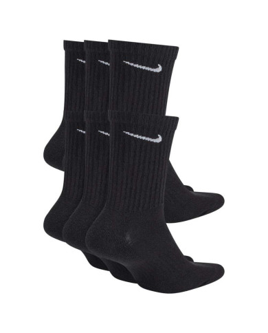Skarpetki męskie Nike EVERYDAY LONG CUSH 6PACK SX7666010 Czarne - Sklep online Mastersport