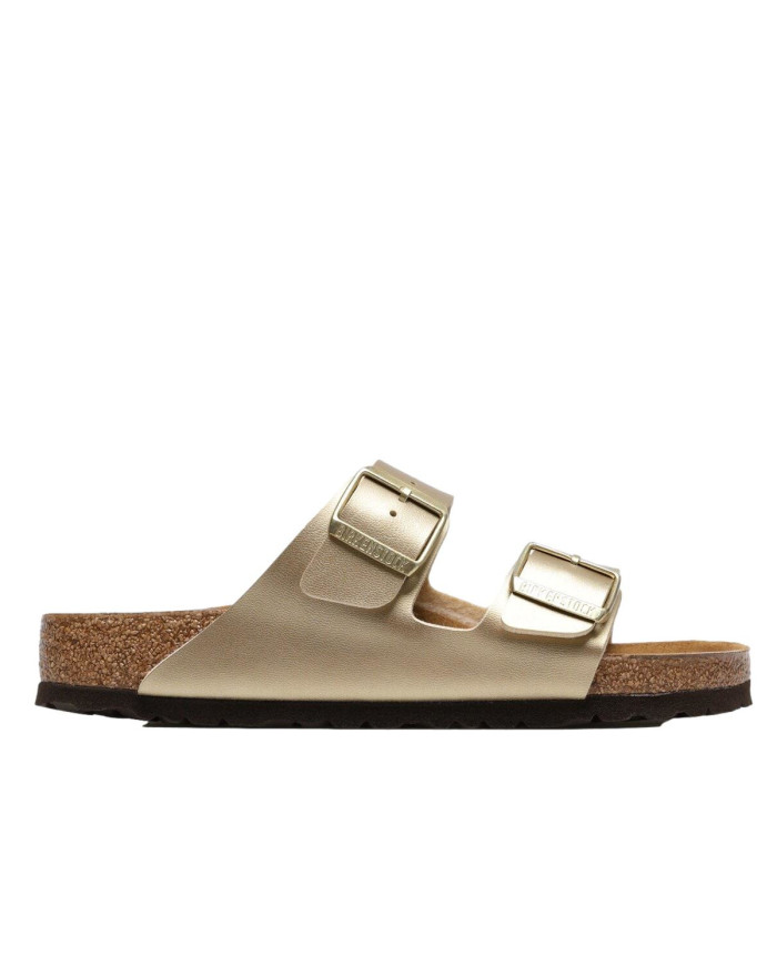 Klapki damskie Birkenstock ARIZONA BF 1016110 Złote - Sklep online Mastersport