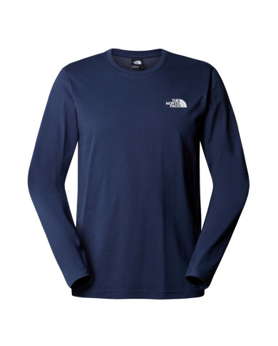 Koszulka męska The North Face M L/S SIMPLE DOME TEE NF0A87QN8K2 Niebieska - Sklep online Mastersport