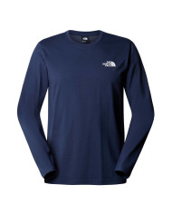Koszulka męska The North Face M L/S SIMPLE DOME TEE NF0A87QN8K2 Niebieska - Sklep online Mastersport