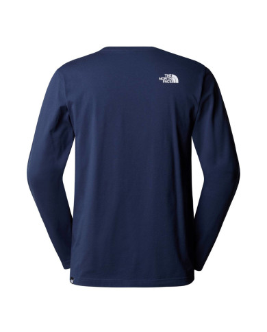 Koszulka męska The North Face M L/S SIMPLE DOME TEE NF0A87QN8K2 Niebieska - Sklep online Mastersport