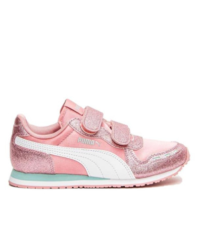 Buty dziecięce Puma CABANA RACER GLITZ V PS 37098509 Różowe - Sklep online Mastersport