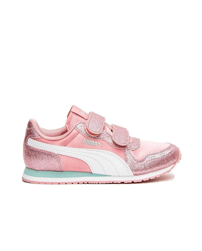Buty dziecięce Puma CABANA RACER GLITZ V PS 37098509 Różowe - Sklep online Mastersport