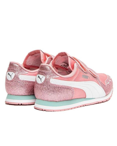 Buty dziecięce Puma CABANA RACER GLITZ V INF 37098609 Różowe - Sklep online Mastersport