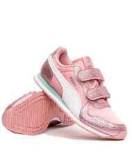 Buty dziecięce Puma CABANA RACER GLITZ V INF 37098609 Różowe - Sklep online Mastersport