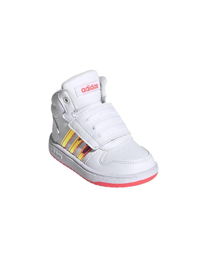 Buty dziecięce adidas Core HOOPS MID 2.0 I FW7609 Białe - Sklep online Mastersport