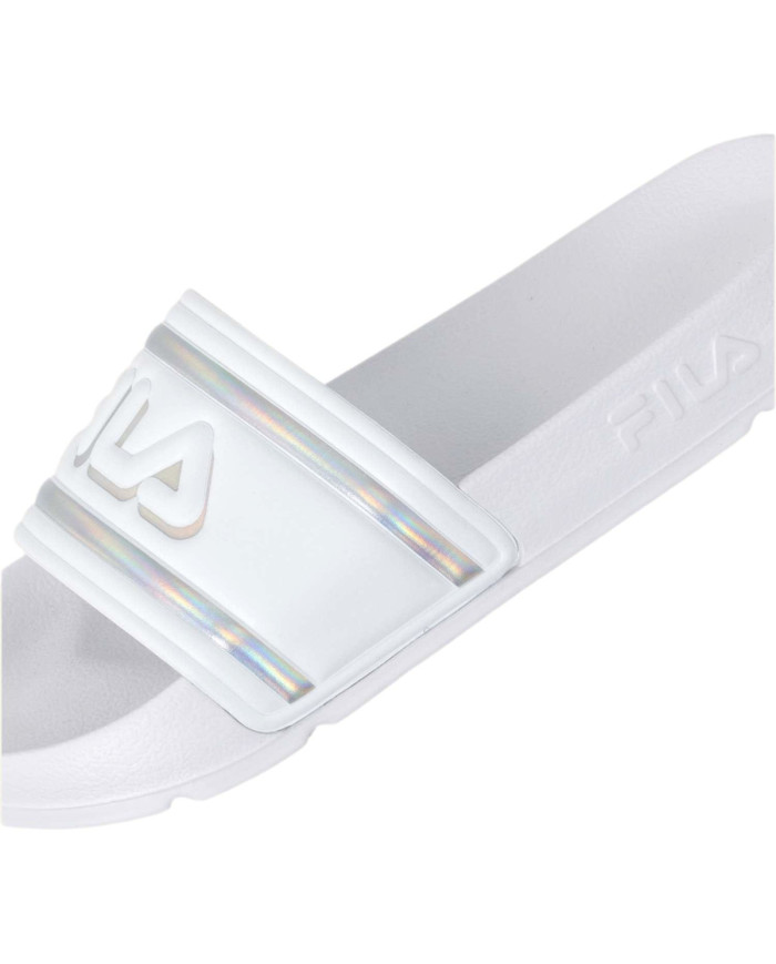 Klapki damskie Fila MORRO BAY LOGO FFW010213078 Białe - Sklep online Mastersport