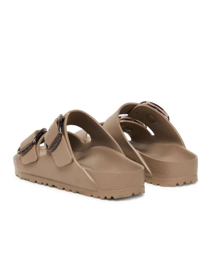 Klapki damskie Birkenstock ARIZONA BIG BUCKLE EVA 1030389 Brązowe - Sklep online Mastersport