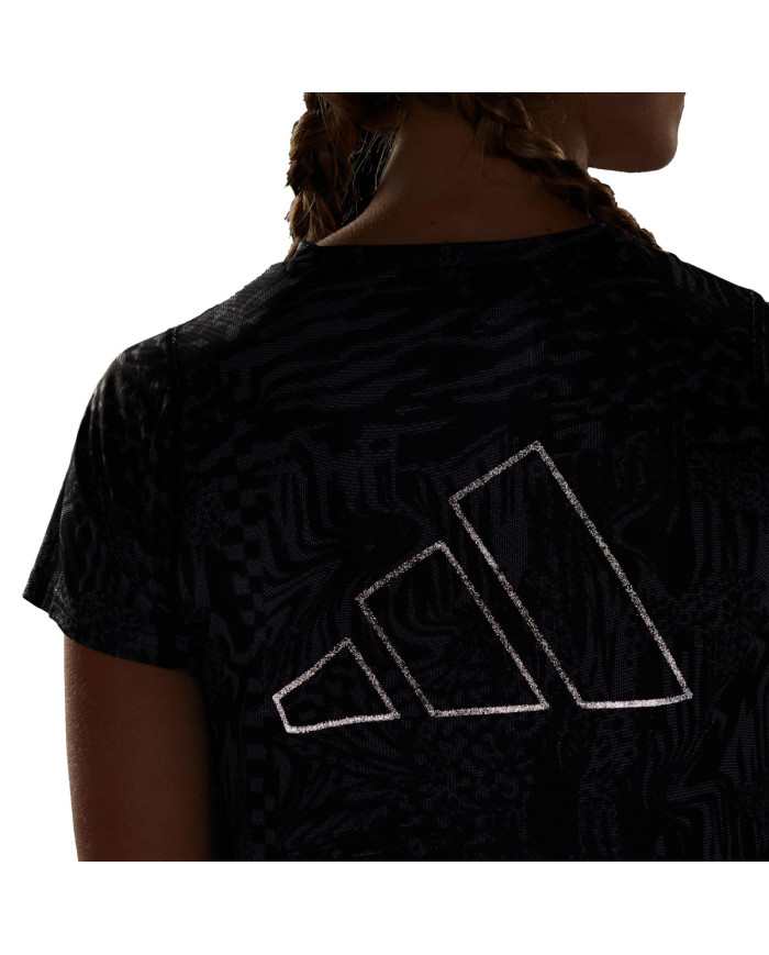 Koszulka damska adidas Performance RI 3B AOP TEE HY6951 Brązowa - Sklep online Mastersport