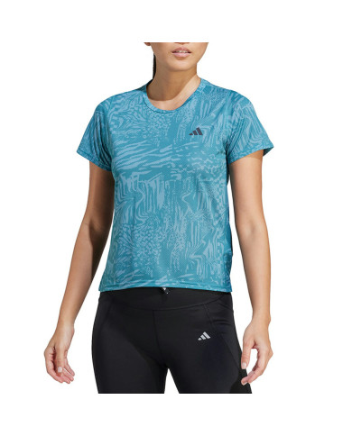 Koszulka damska adidas Performance RI 3B AOP TEE IL1744 Niebieska - Sklep online Mastersport