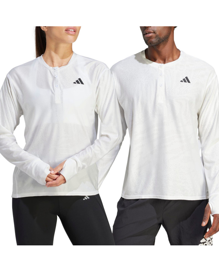 Koszulka adidas Performance MTBR UNI HENLEY IN8148 Biała - Sklep online Mastersport