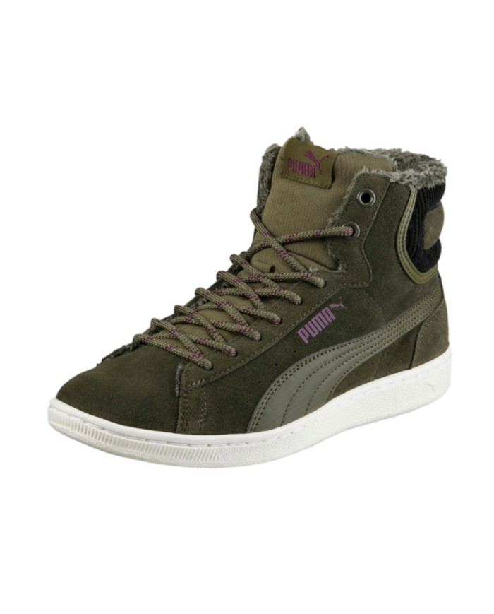 Buty Puma VIKKY MID CORDUROY 36372901 Zielone - Sklep online Mastersport