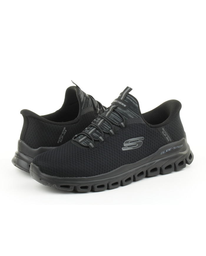 Buty męskie Skechers GLIDE-STEP NOXUS 233010BBK Czarne - Sklep online Mastersport