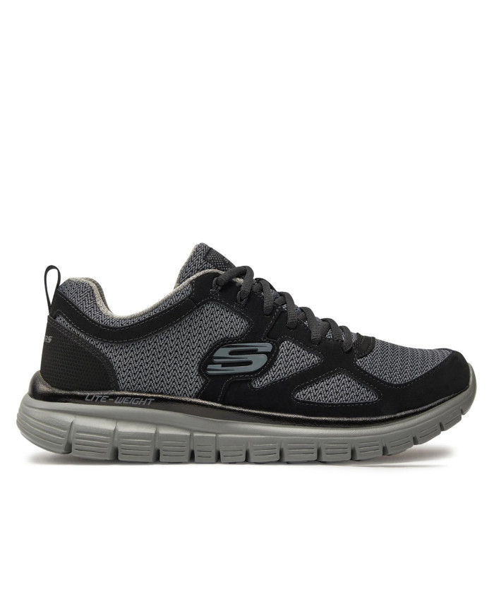 Buty męskie Skechers BURNS AGOURA 52635BKGY Czarne - Sklep online Mastersport