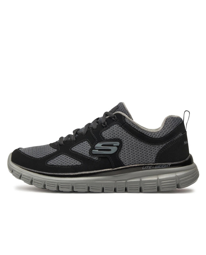 Buty męskie Skechers BURNS AGOURA 52635BKGY Czarne - Sklep online Mastersport