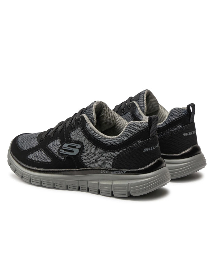 Buty męskie Skechers BURNS AGOURA 52635BKGY Czarne - Sklep online Mastersport