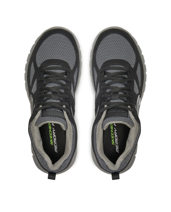 Buty męskie Skechers BURNS AGOURA 52635BKGY Czarne - Sklep online Mastersport