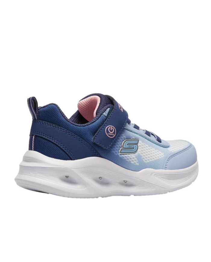Buty dziecięce Skechers SKECHERS SOLA GLOW OMBRE DELUXE 303714LNVLB Niebieskie - Sklep online Mastersport